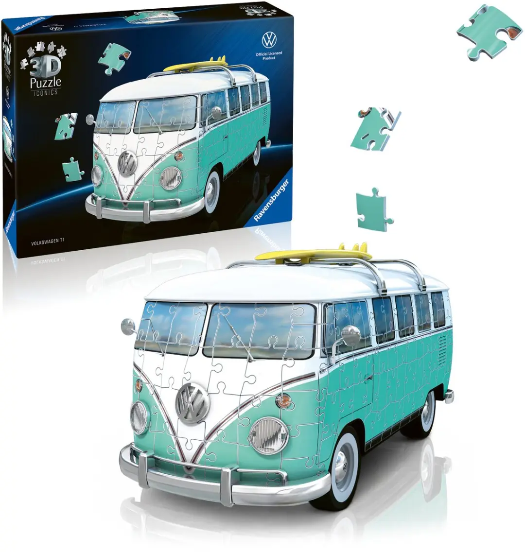 Ravensburger Iconics Volkswagen T1 Chrome Edition 3D Puzzle
