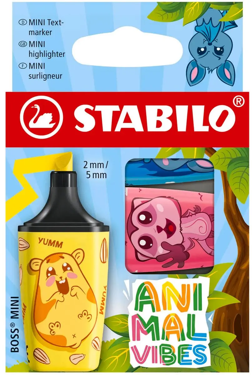 STABILO Boss Mini Animal Vibes Markeerstiften