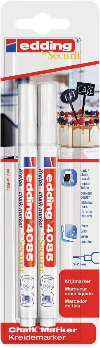 edding 4085 Krijtmarker Wit