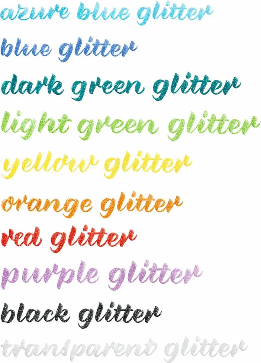 edding 1340 Glitterpenseelpen Set - 10 Stuks - afbeelding 6 van 6
