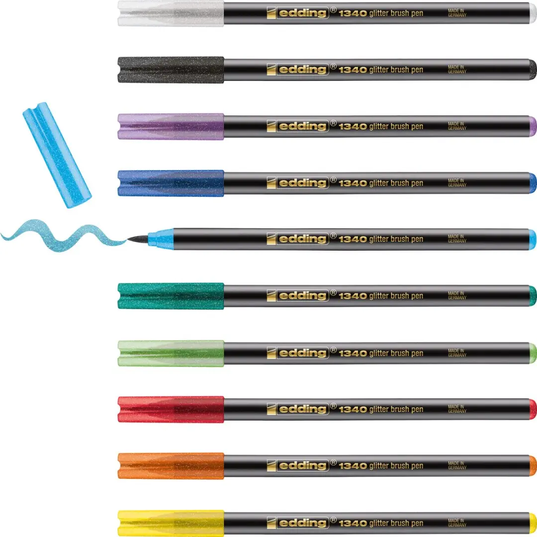 edding 1340 Glitterpenseelpen Set