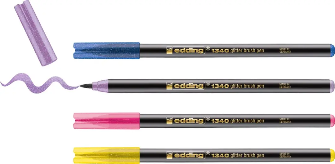 edding 1340 Glitterpenseelpen Set