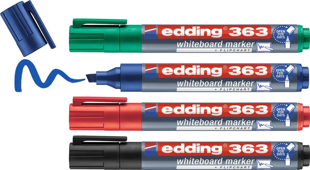 edding 363 Whiteboardmarkers - 4 Stuks - afbeelding 5 van 5