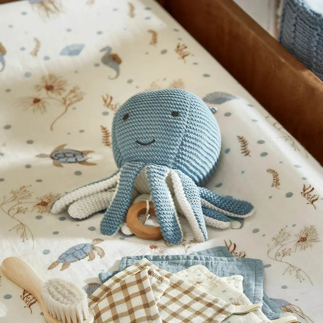 Loberon Cozycot Muziekknuffel - Blauw - afbeelding 4 van 5