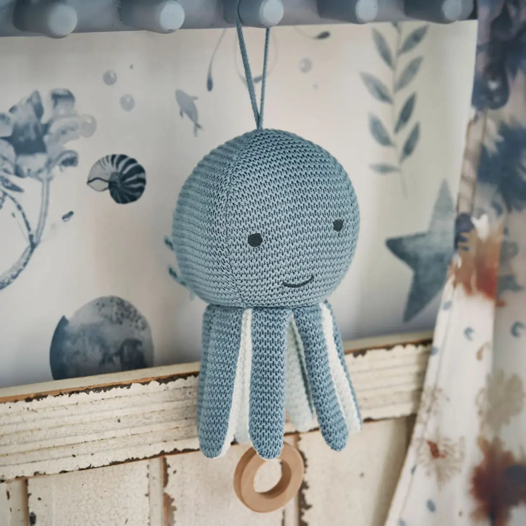 Loberon Cozycot Muziekknuffel - Blauw - afbeelding 3 van 5