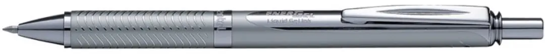 Pentel EnerGel Sterling BL407 gelroller, 0,35 mm, zwart, metalen behuizing