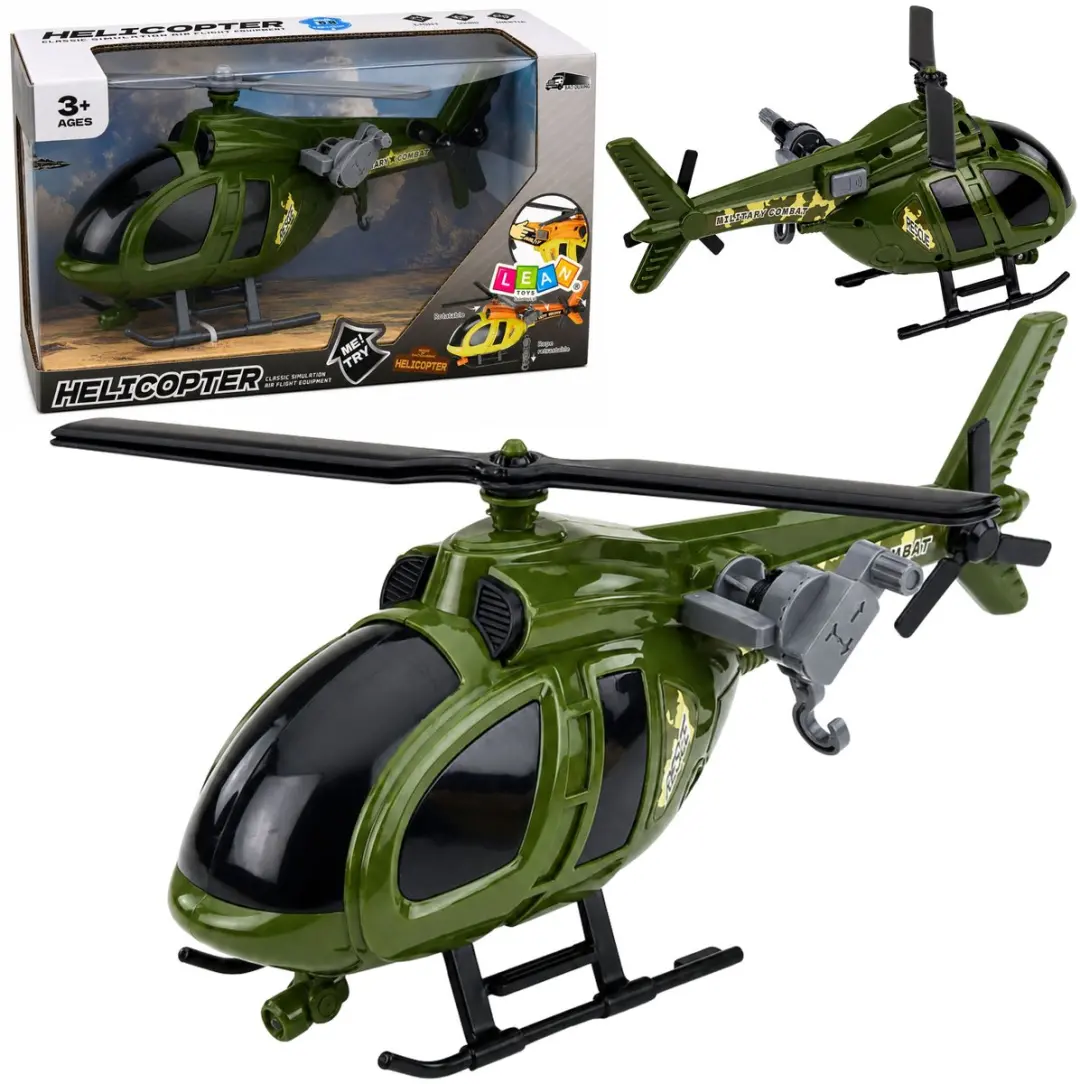 Militaire helikopter met haaklichten klinkt groen