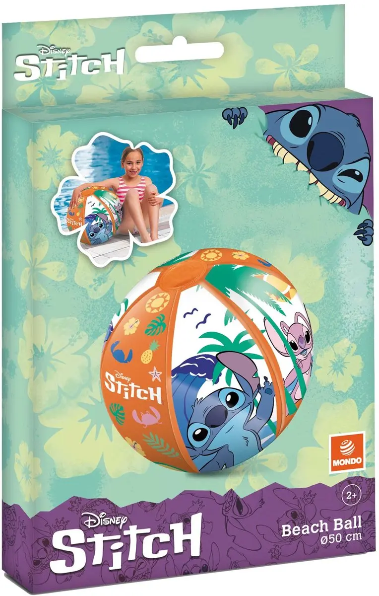 Van der Meulen Mondo Strandbal Stitch 50cm - Meerkleurig - afbeelding 2 van 4