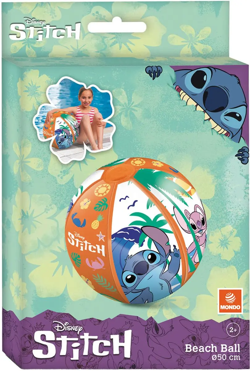 Van der Meulen Mondo Strandbal Stitch 50cm - Meerkleurig - afbeelding 3 van 4