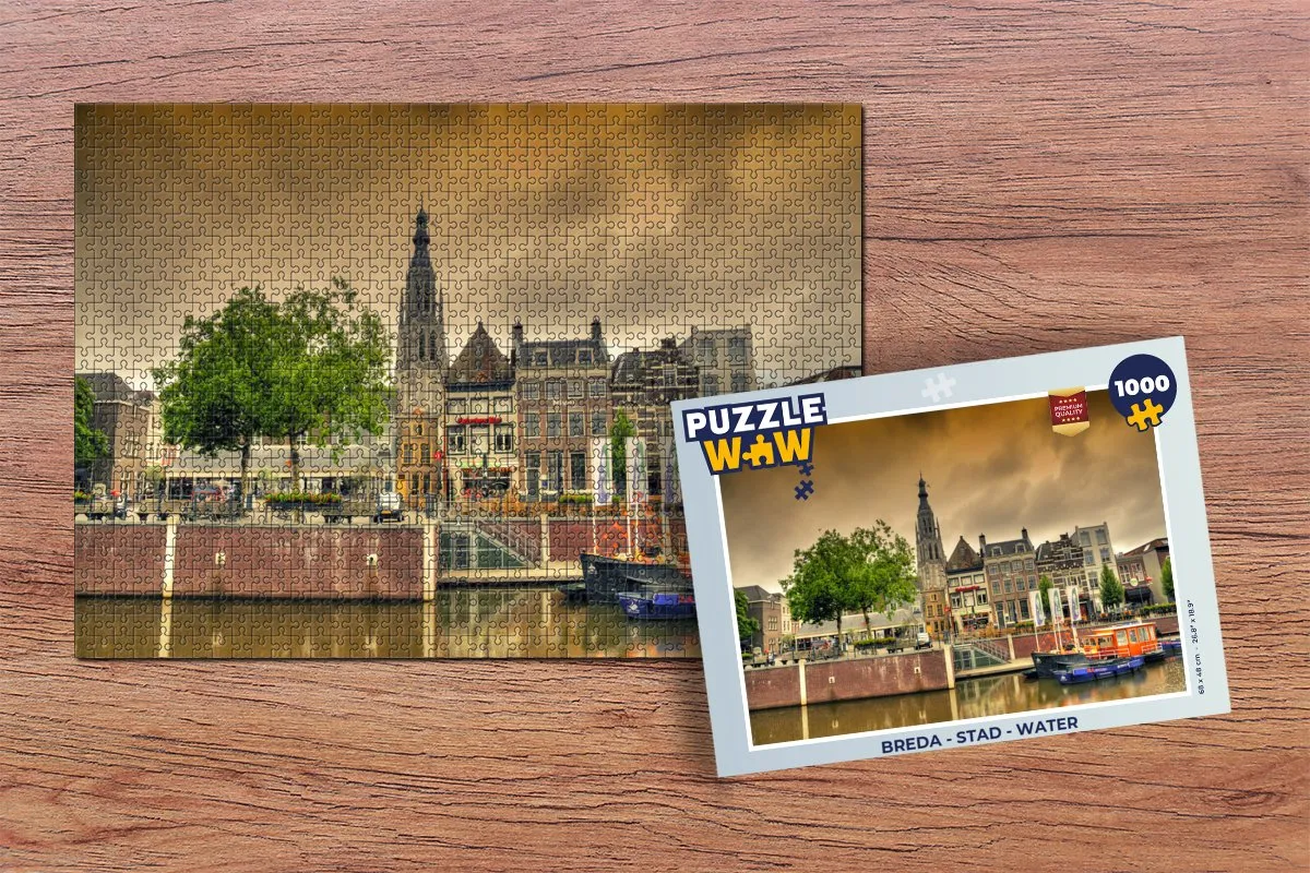 PuzzleWow Legpuzzel Breda 1000 Stuks - Multicolor
