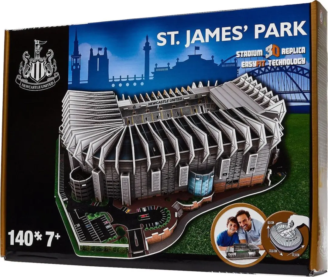 Newcastle United St. James Park Stadion 3D Puzzel