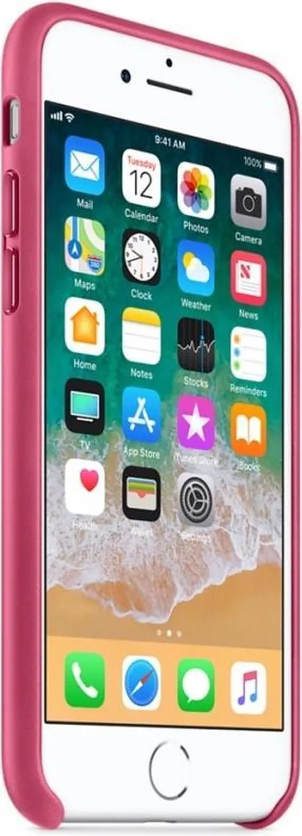 Apple Leren Hoesje iPhone 7/8 - Fuchsia