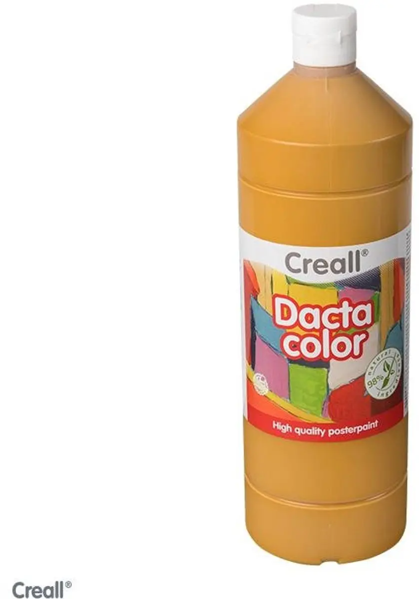 Creall acrylverf speelgoed 500 ml okergeel voor kinderen en volwassenen.