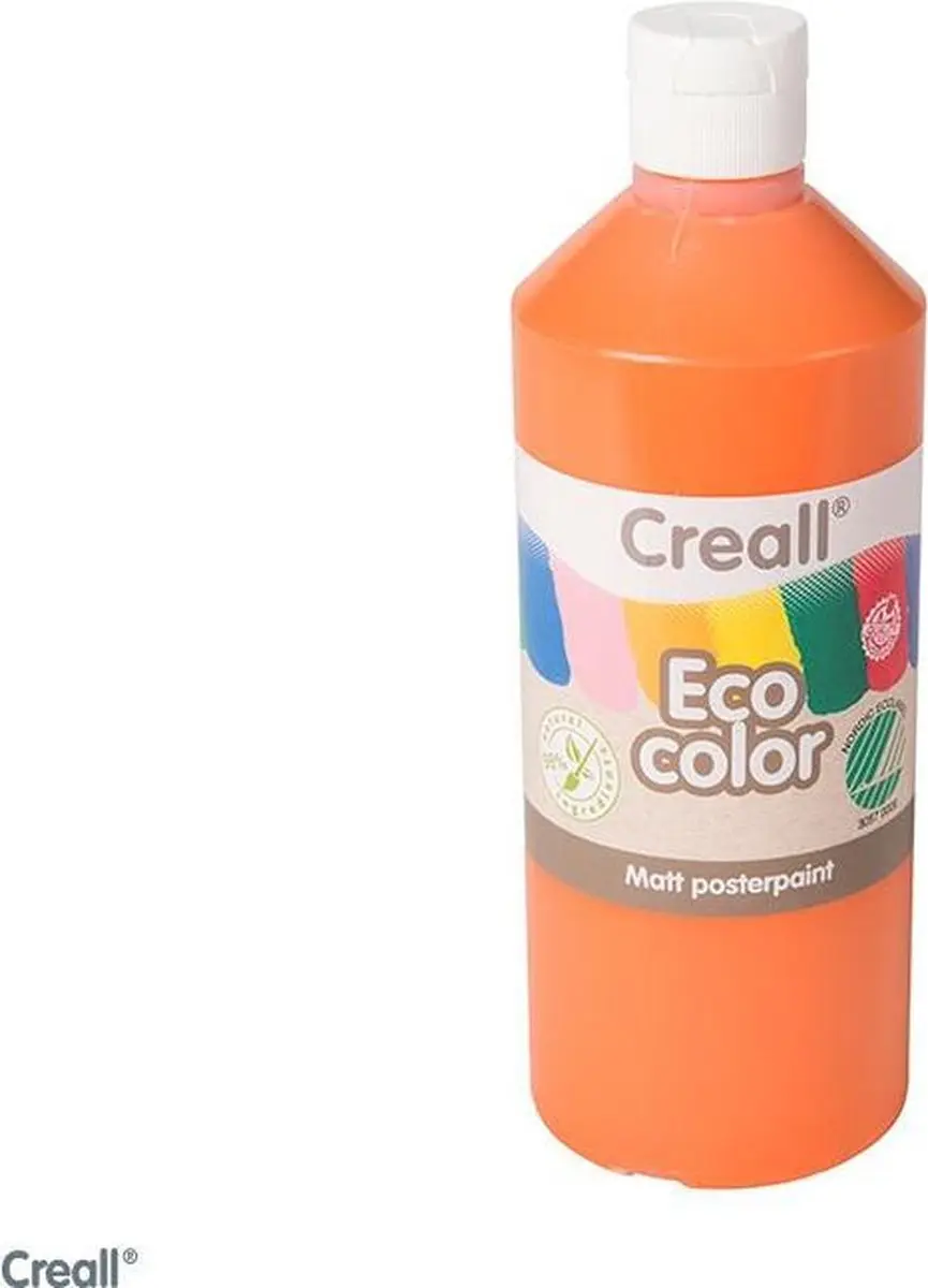Creall plakkaatverf ECO COLOR 500 ml oranje milieuvriendelijk.