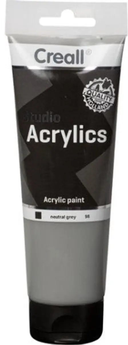 Creall acrylverf studio acrylics 250 ml grijs neutraal schilderen.