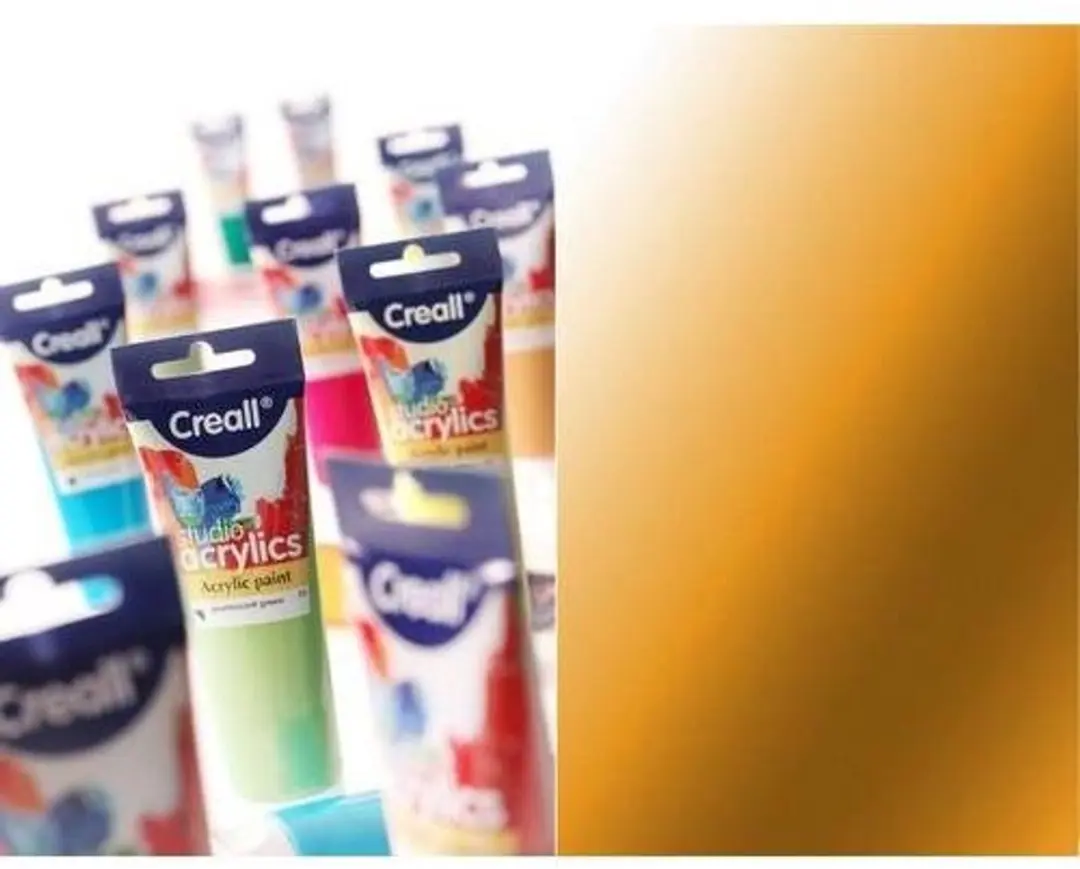 Creall acrylverf speelgoed STUDIO-ACRYLICS tube 120ml goud antique.