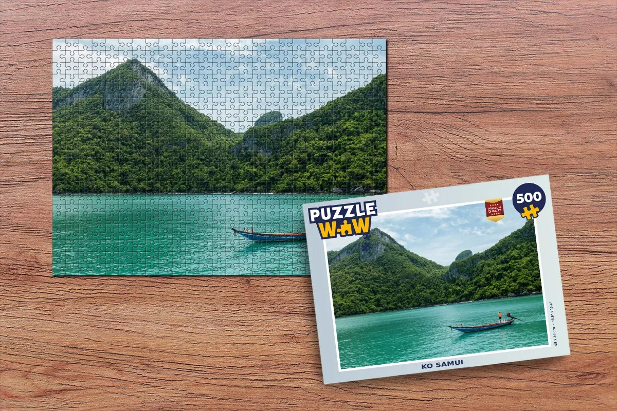 PuzzleWow Ko Samui Legpuzzel 500 Stuks - Multicolor