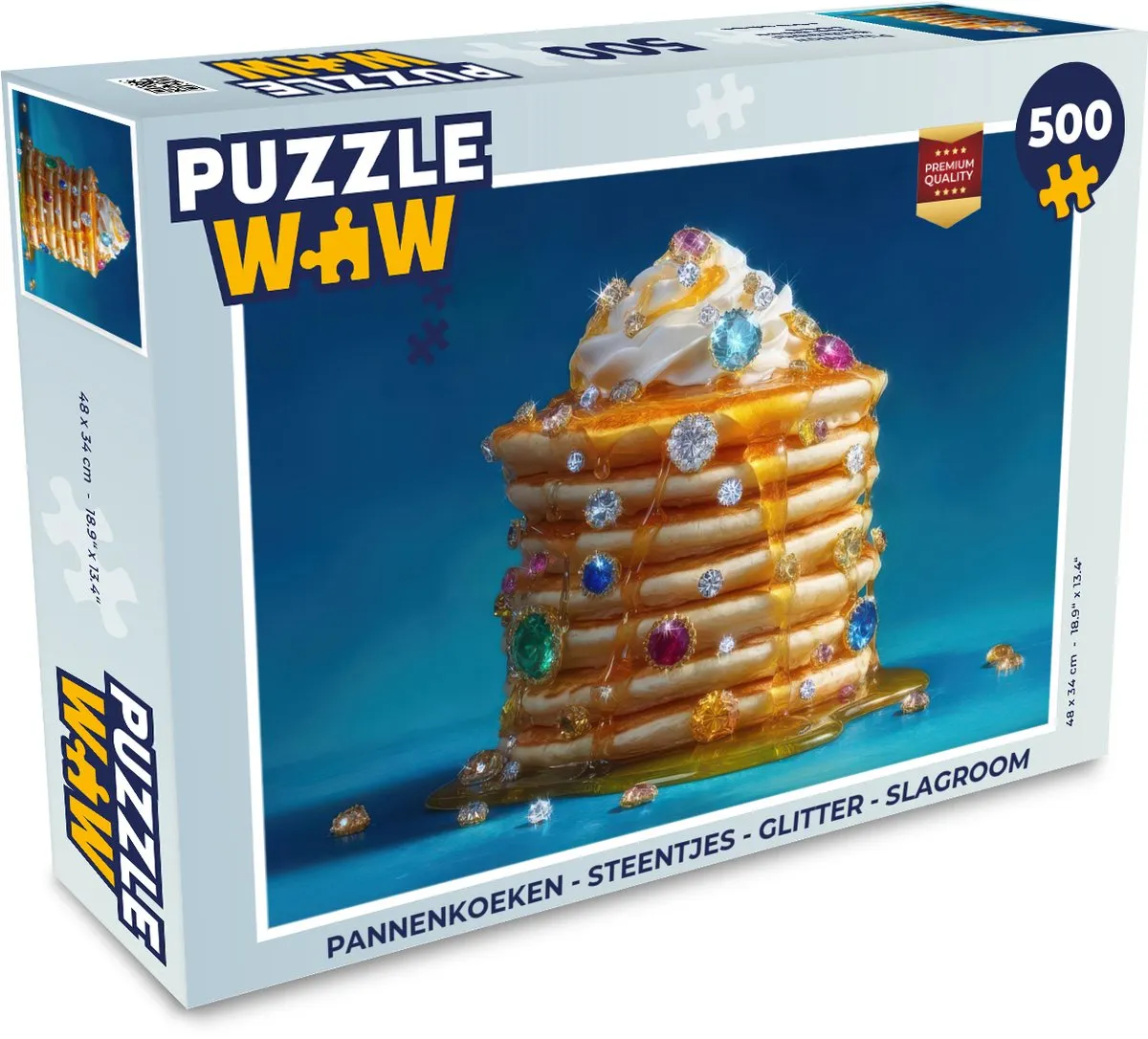 PuzzleWow Pannenkoeken Puzzel 500 Stuks