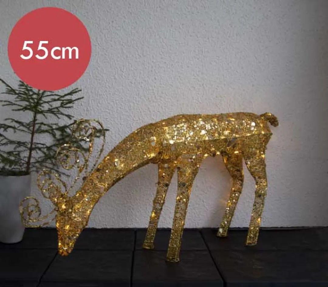 Rendier voor buiten "Golden Sequini"