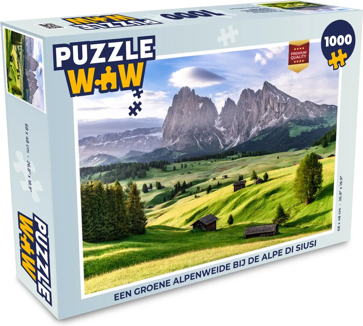 PuzzleWow Alpenweide Legpuzzel 1000 Stuks