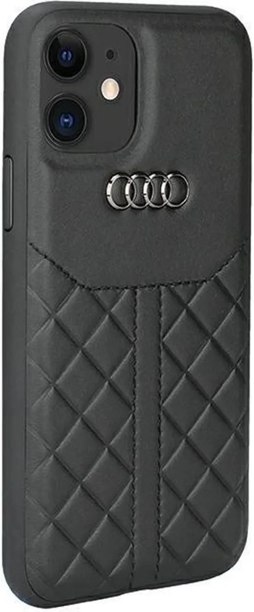 Audi Genuine Leather Back Case iPhone 11/XR - Zwart