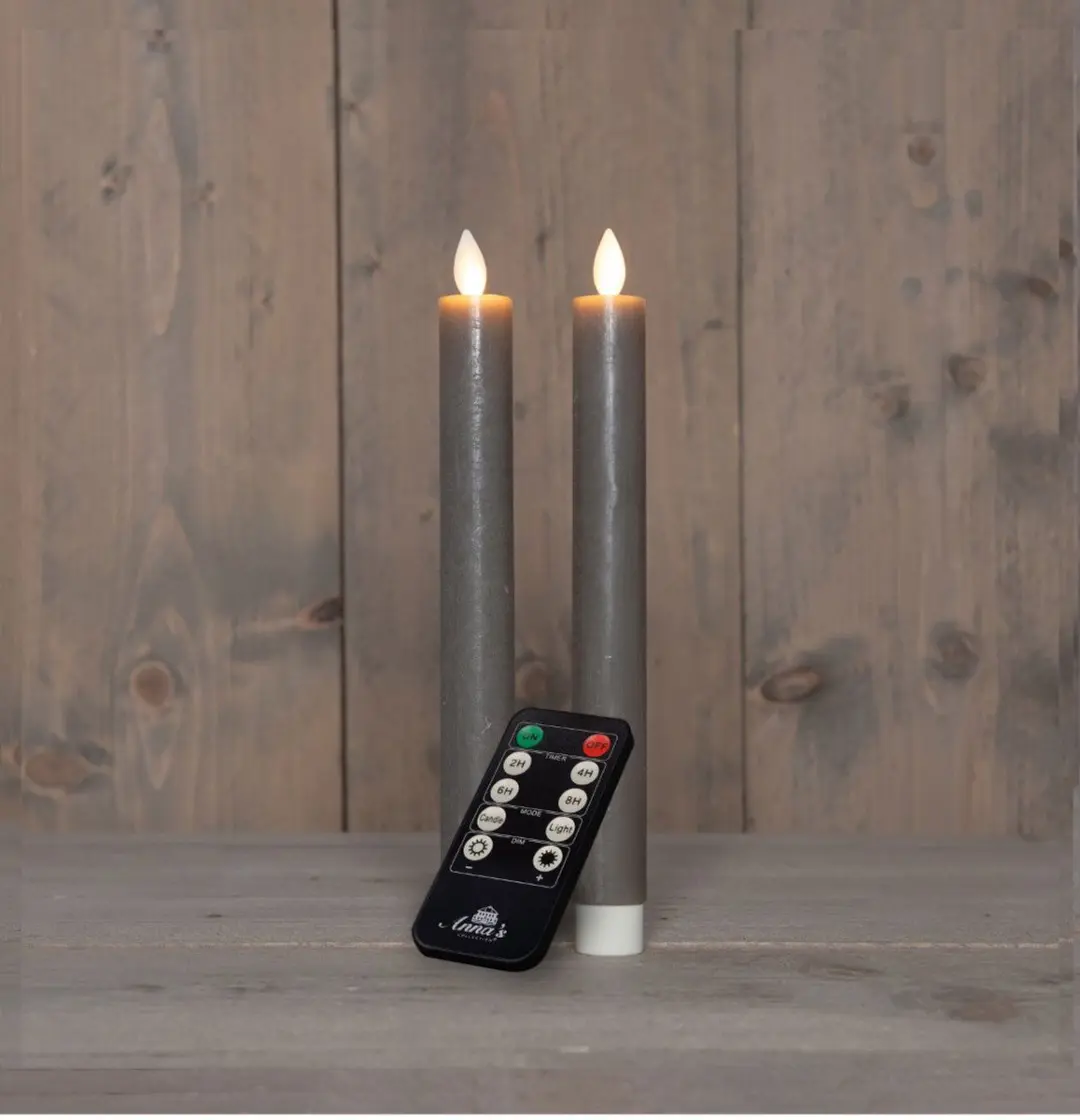 Anna's Collection Dinerkaars-USB Wax 23cm Taupe - afbeelding 2 van 2