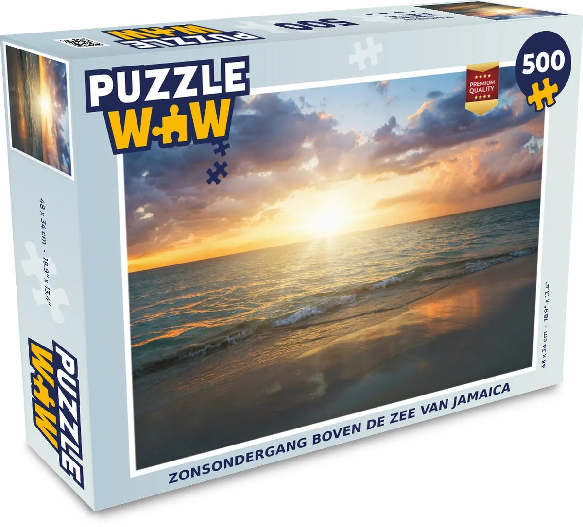 PuzzleWow Zonsondergang Legpuzzel 500 Stuks