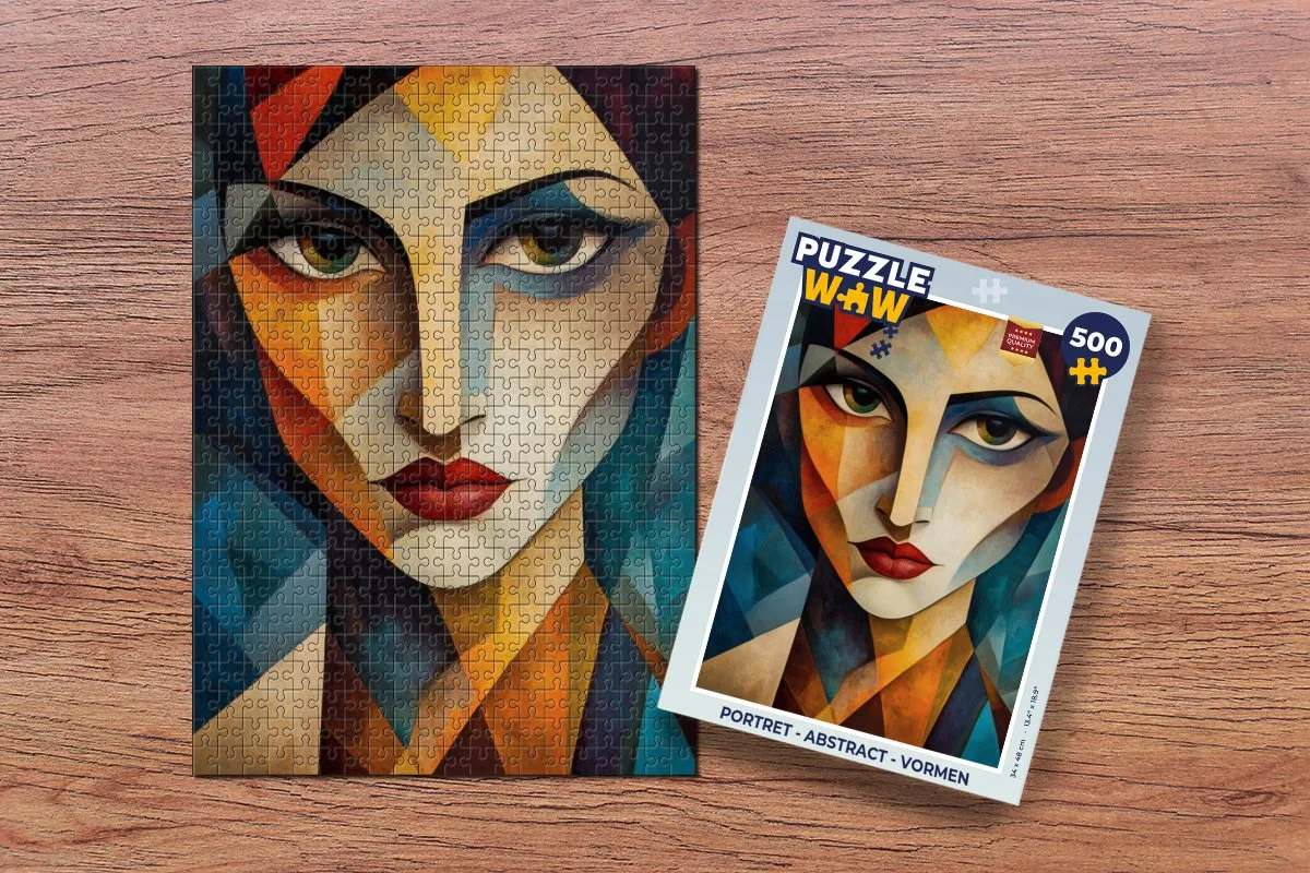 PuzzleWow Portret Abstract Vormen Legpuzzel 500 Stuks - MPN 8721181127837