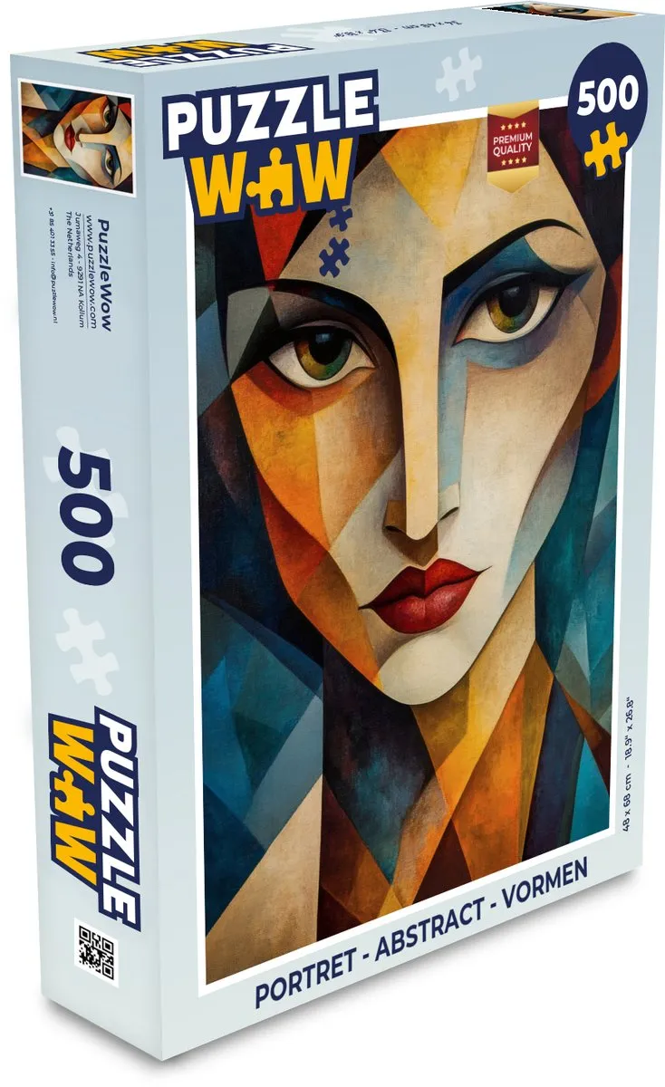 PuzzleWow Portret Abstract Vormen Legpuzzel 500 Stuks - MPN 8721181127837