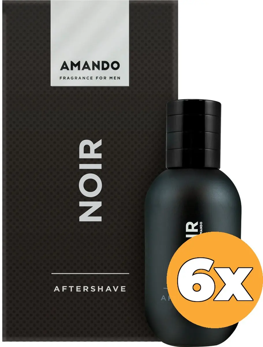 Amando Noir Aftershave 100ml - 6 Stuks - afbeelding 4 van 4