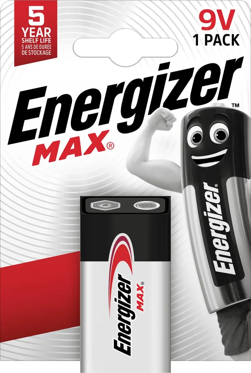 Energizer Max 9V Blokbatterij