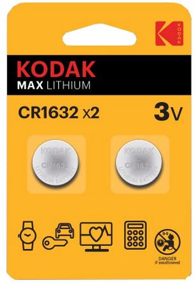 Kodak CR1632 Knoopcelbatterij