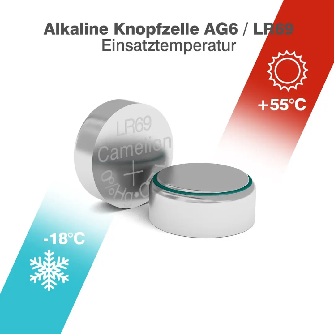 Camelion AG6 Knoopcelbatterij LR920 - 10 Stuks - afbeelding 4 van 6