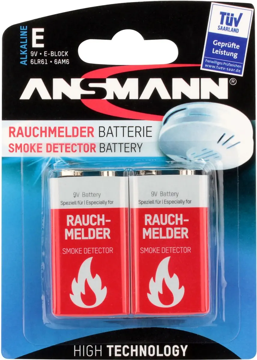 Ansmann 9V Alkaline Batterij