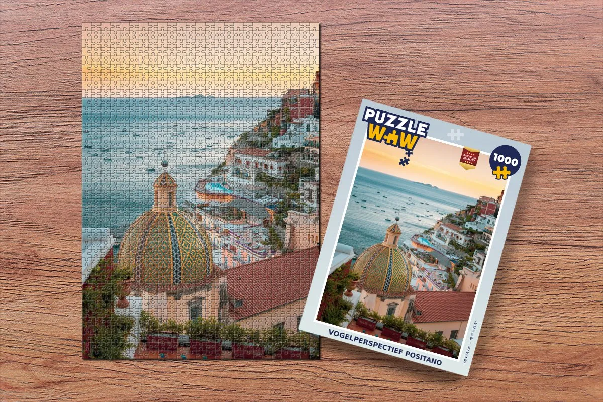 PuzzleWow Italië Positano Legpuzzel 1000 Stuks - Multicolor