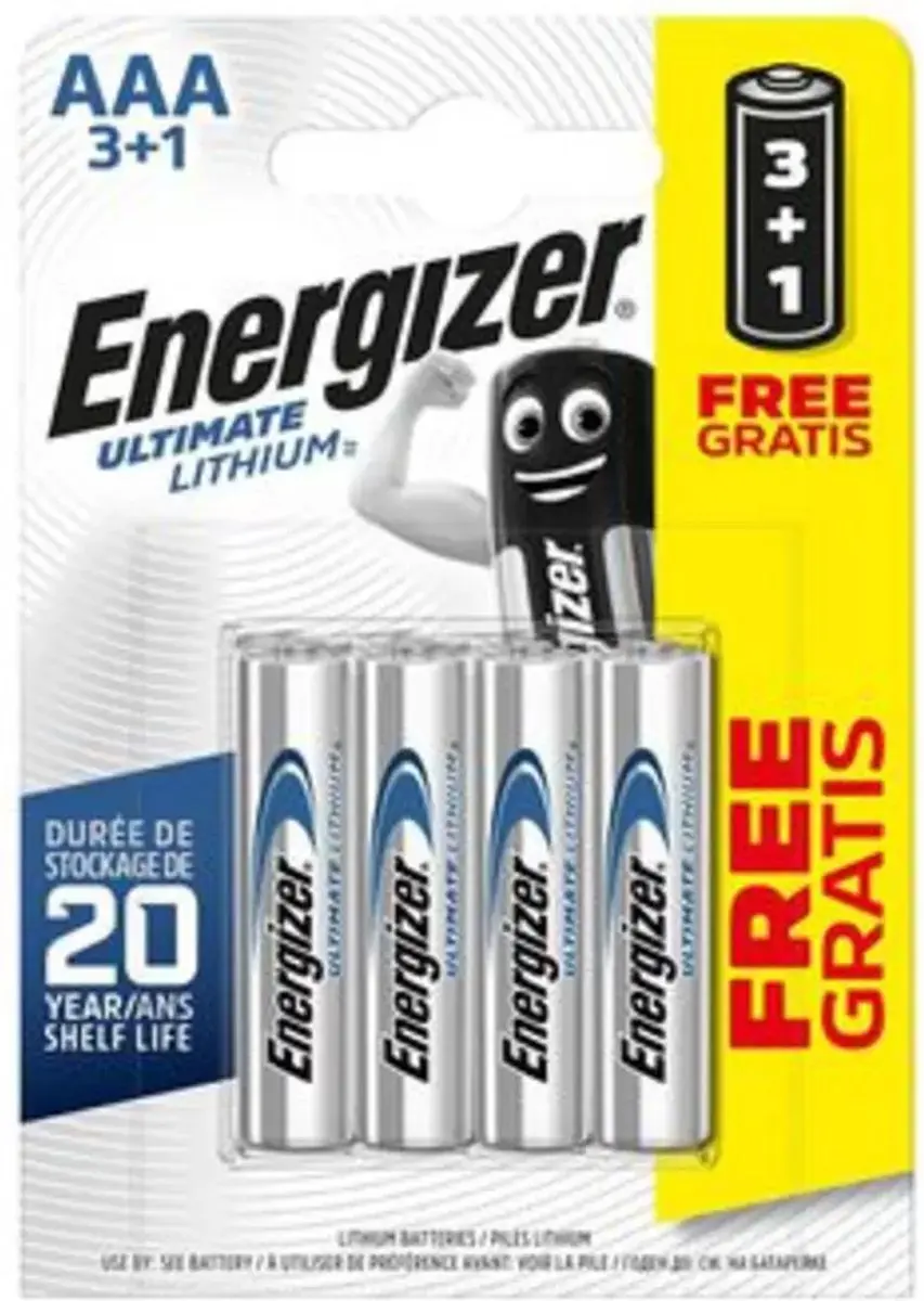 Energizer Ultimate Lithium AAA - 4 Stuks - afbeelding 2 van 6