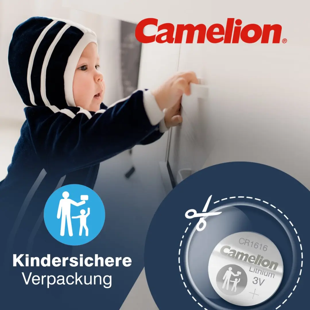 Camelion CR1616 Knoopcelbatterij 50mAh - 5 Stuks - afbeelding 6 van 6
