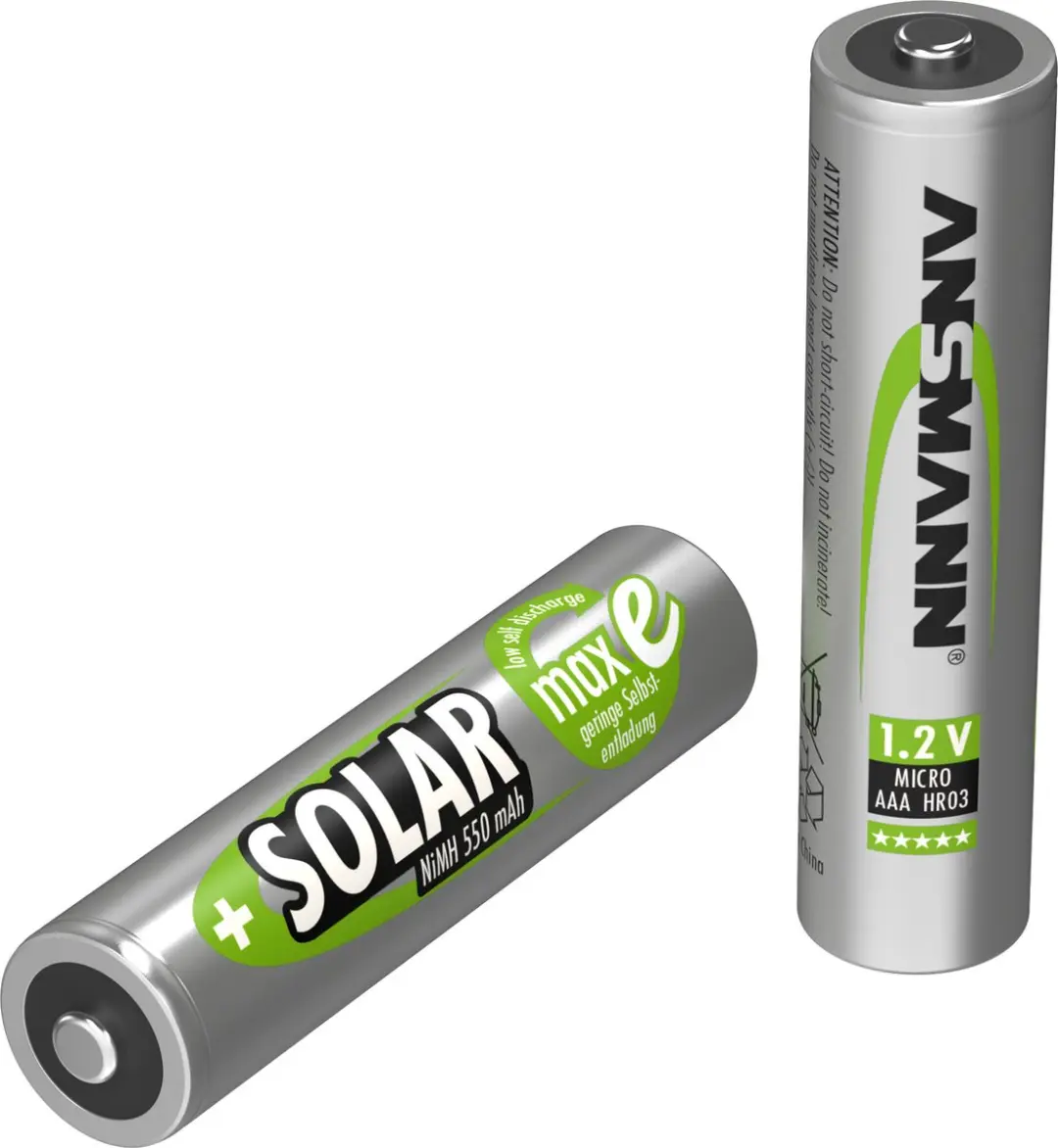 Ansmann AAA 550mAh Solar - 8 Stuks - afbeelding 4 van 6