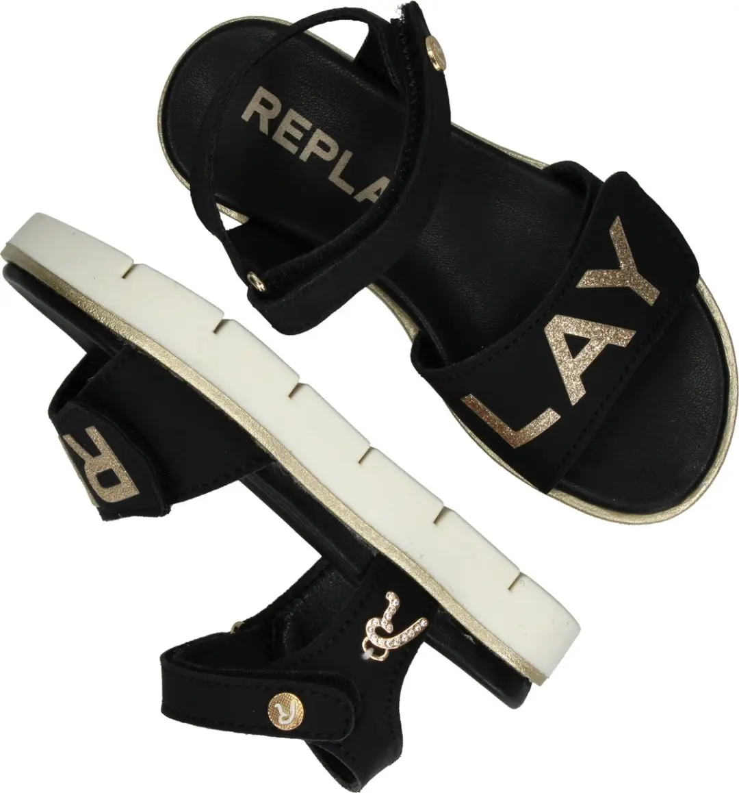 Replay Sandal 4 Sandalen - Meisjes - Zwart - Maat 37 - afbeelding 5 van 6
