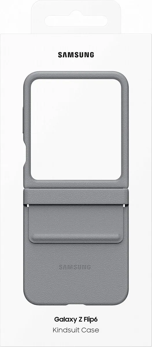 Samsung Galaxy Z Flip6 Vegan Leren Hoesje EF-VF741PJEGWW - Grijs