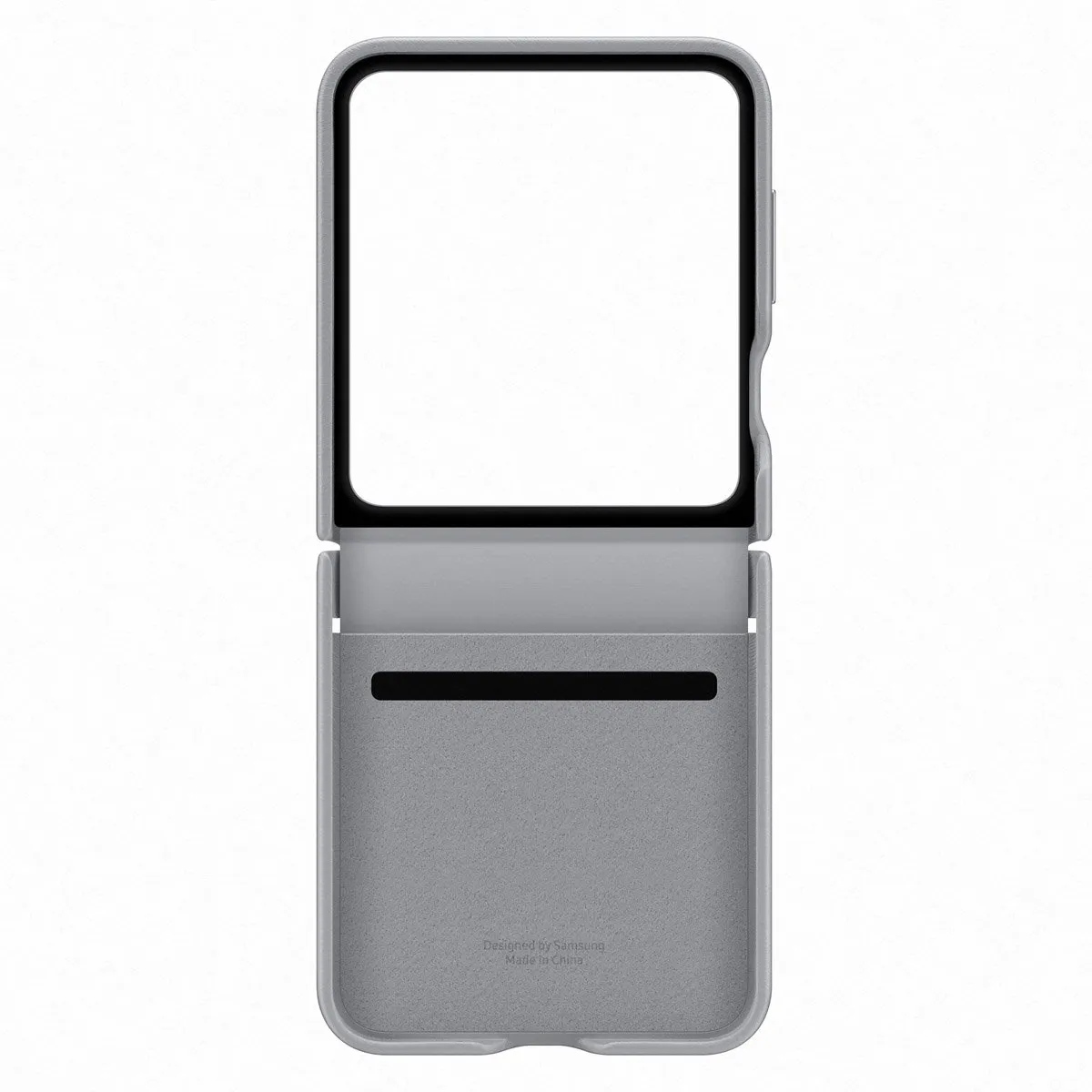 Samsung Galaxy Z Flip6 Vegan Leren Hoesje EF-VF741PJEGWW - Grijs