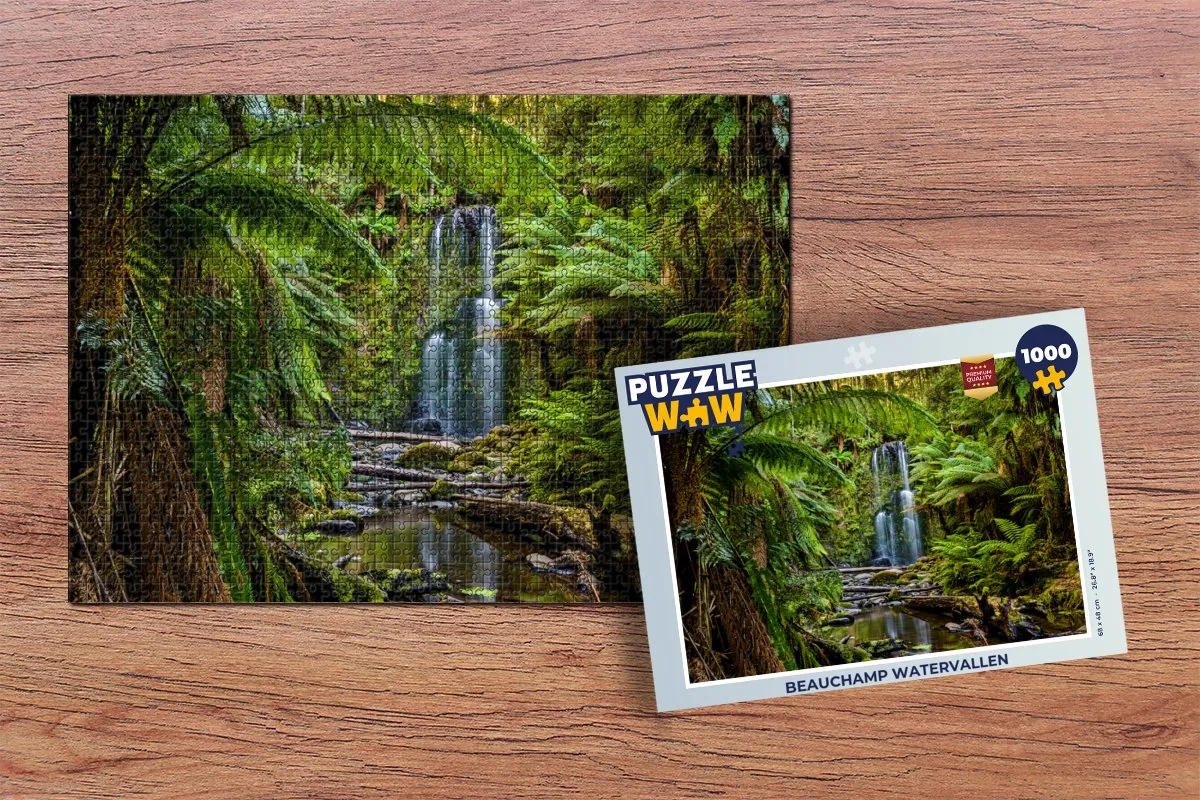 PuzzleWow Beauchamp Watervallen Legpuzzel 1000 Stuks - Multicolor
