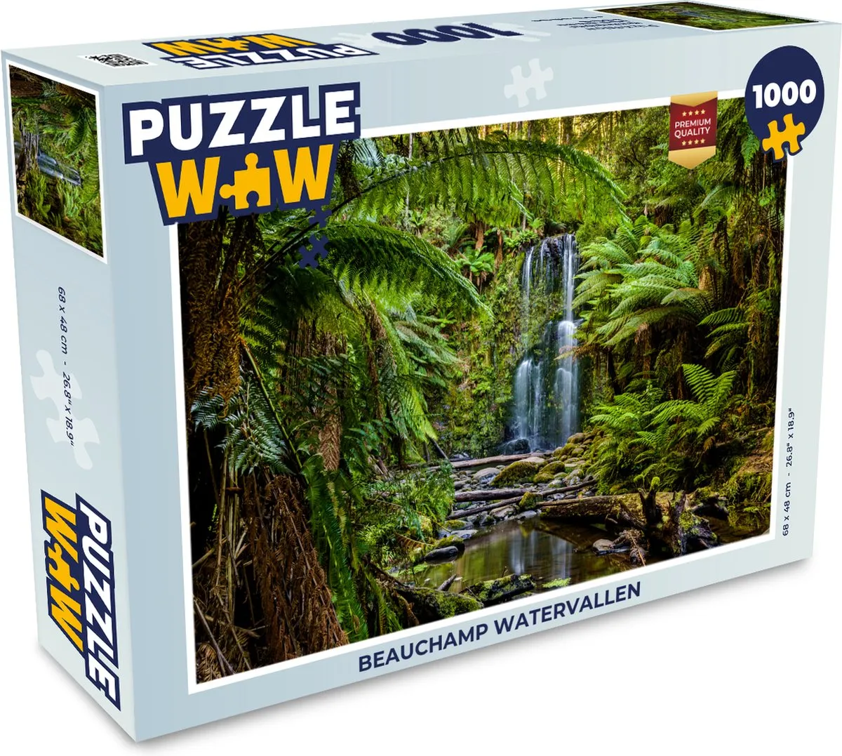 PuzzleWow Beauchamp Watervallen Legpuzzel 1000 Stuks