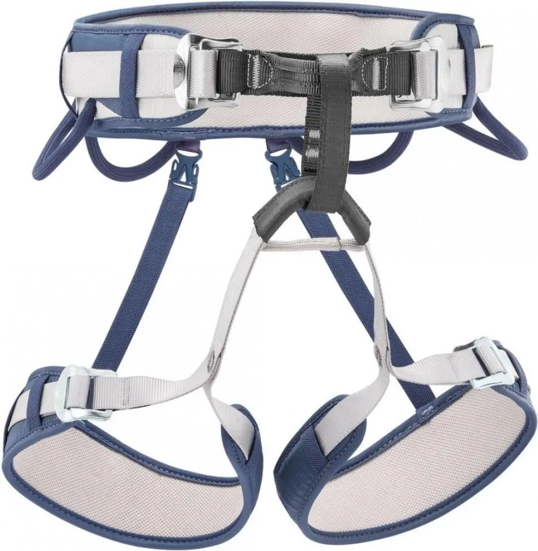 Petzl Corax comfortabele en universele klimgordel Denim Blauw