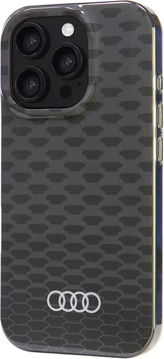Audi iPhone 16 Pro Backcover Hoesje - Zwart - 8719273163306