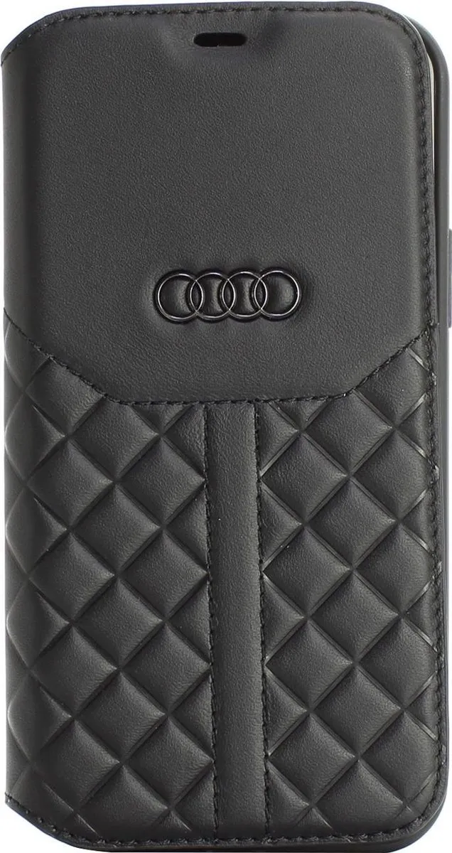 Audi Q8 Serie Hoesje iPhone 12 Pro Max - Zwart - 2 Pasjes