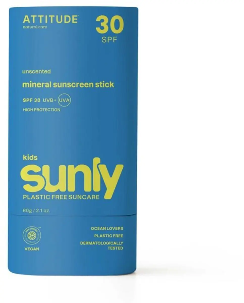 Attitude Sunly Kids Mineral Gezichtsstick SPF 30 60g
