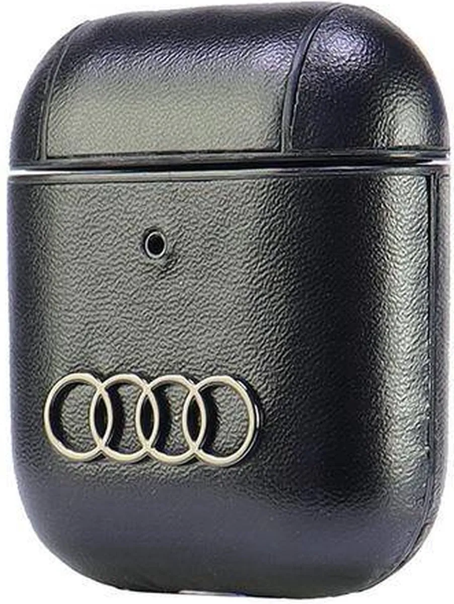 Audi Leather Big Logo AirPods Hoesje - Zwart - afbeelding 4 van 6