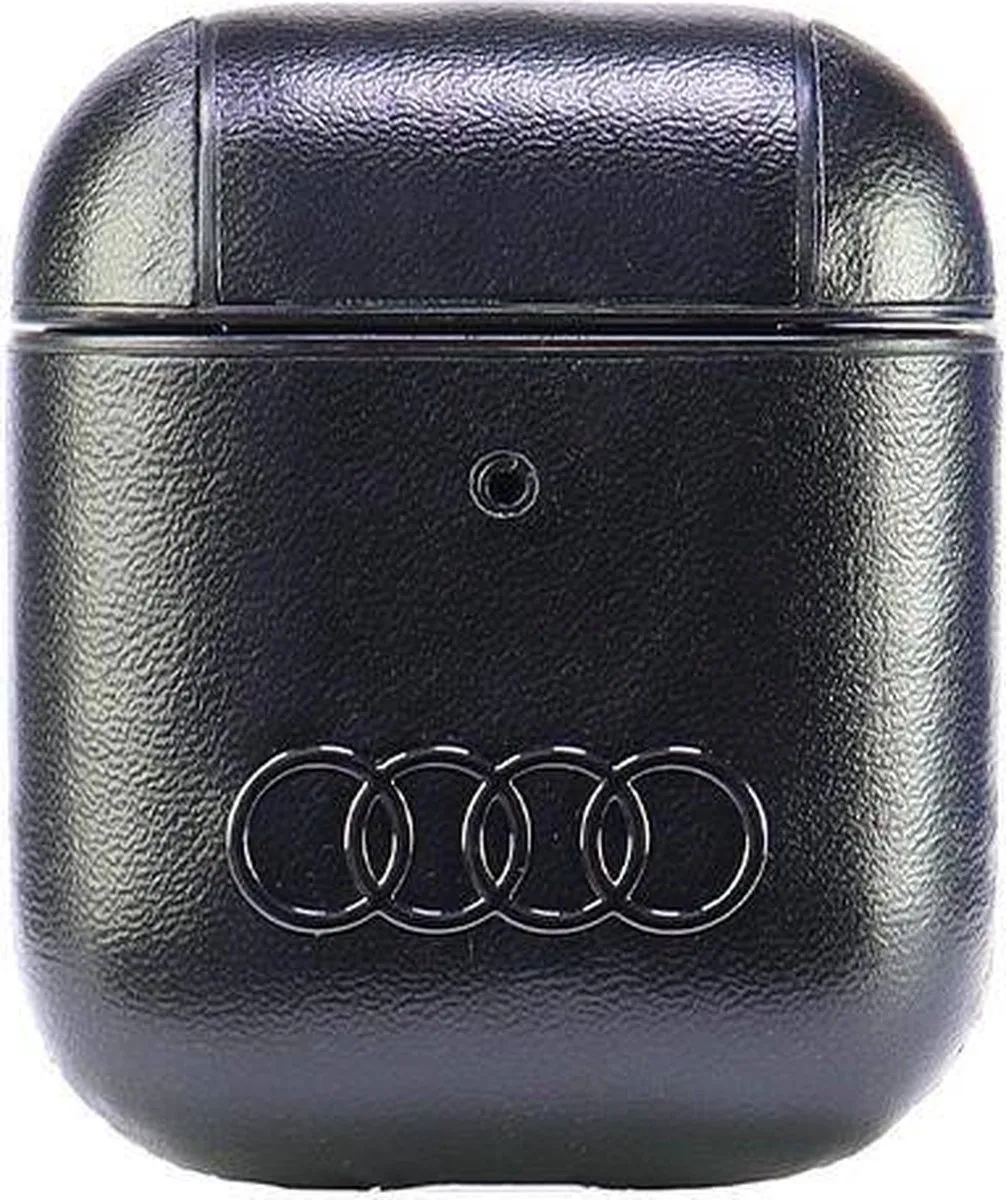 Audi Leather Big Logo AirPods Hoesje - Zwart - afbeelding 2 van 6