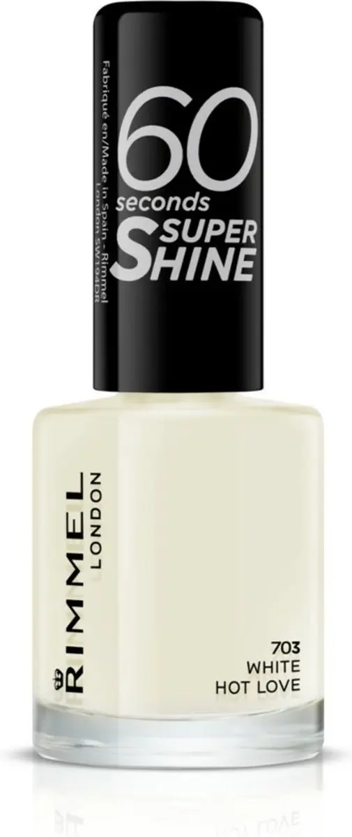 Rimmel London 60 Seconds SuperShine 703 White Hot Love Nagellak